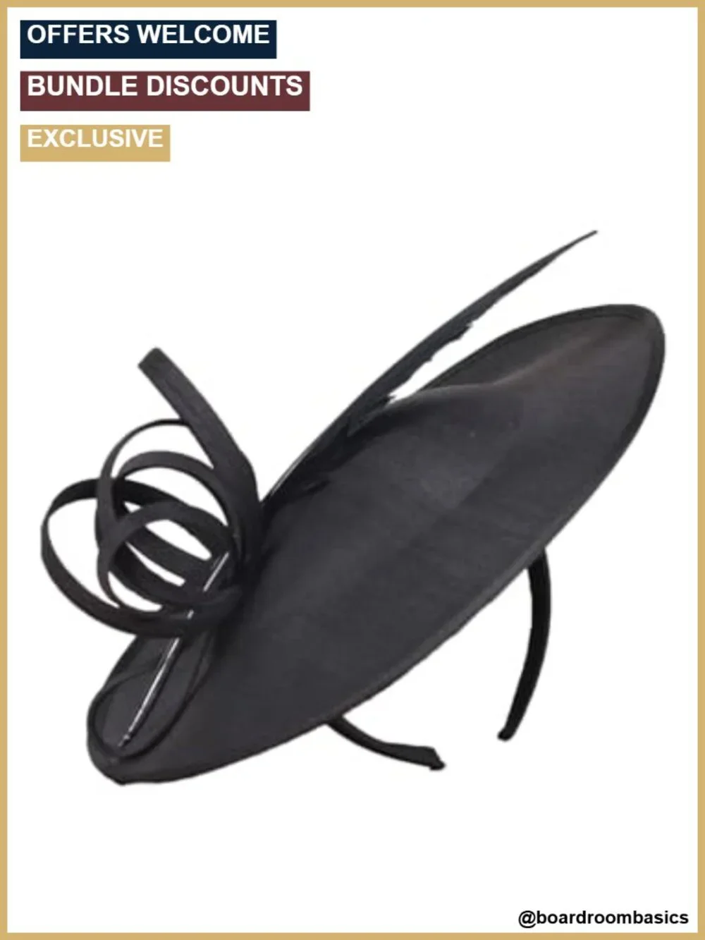 Elegant Wide Brim Derby Hat for Women - Adjustable Church Tea Party Fascinator